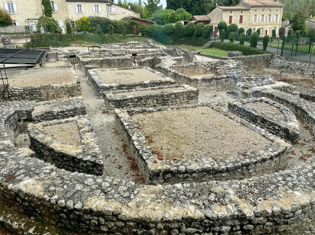 Villa gallo-romaine de Montcaret - Site archéologique avec mosaïques du IVe siècle, patrimoine UNESCO, témoignage de 2000 ans d'histoire viticole en Dordogne